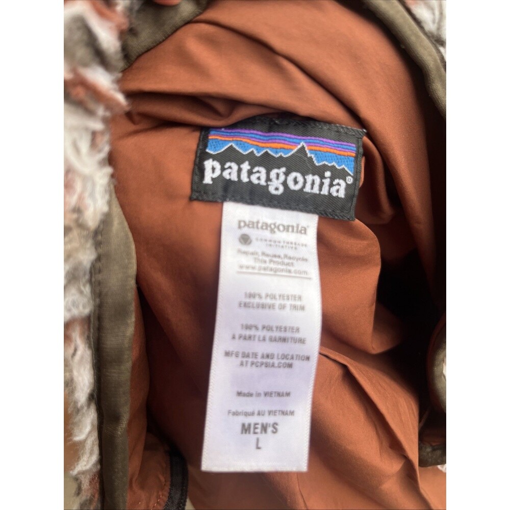 PATAGONIA Men's All-Over Print Classic Retro-X Fleece Jacket Full Zip Large - Picture 12 of 14